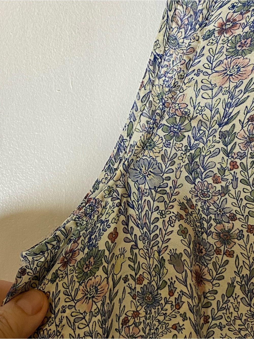 Rose + Olive Floral High Neck Tank 1X Cottagecore Boho Prairie Top - Picture 4 of 5